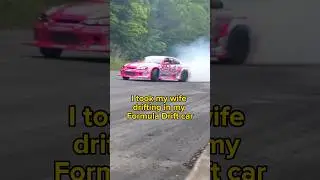 I took my Wife drifting in my Formula Drift Car! #SHORTS