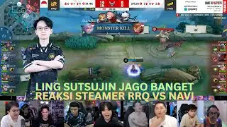 RRQ JUARA REGULAR SESASON! LING SUTSUJIN JAGO BANGET! REASKSI STREAMER RRQ VS NAVI