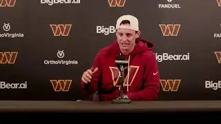 P Tress Way Speaks to the Media After Signing a Contract Extension | Washington Commanders