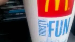 THE DIFFERENCE BETWEEN A LARGE AND MEDIUM MCDONALD'S COKE!