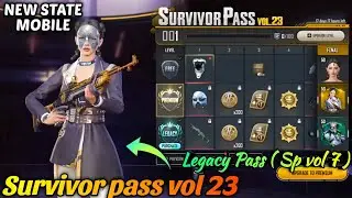 💫 New State Mobile Survivor Pass Vol 23 | Legacy Pass