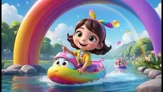 Bubble Boats on the Shiny River | Fun Kids Song | Magical Water Adventure Rhyme