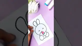 Cute bunny drawing / cute drawing / cute animal drawing