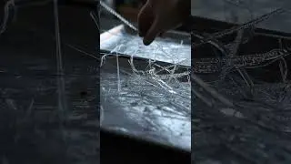 Vitrigraph with twist #glassartist #glassstringers #vitrigraph #artglas
