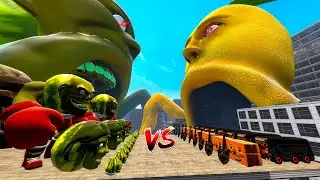 Lin Gang Melon Family vs Italian Brainrot Family in Garry's mod!