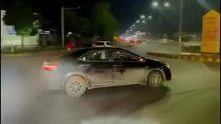DHA Lahore H Block Masjid Chowk Drifting Toyota Corolla Outstanding #pakistan #reels #shorts #london
