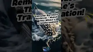Extreme Barnacle Removal &ndash; Watch This Whale&rsquo;s Transformation! #BarnaclesRemoval #Barnacles #Whales