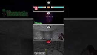 1D vs 2D vs 3D vs 4D Minecraft Sandbox Compared!