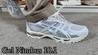 Asics Gel Nimbus 10.1 White& Pure Silver Review& On foot