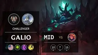 Galio Mid vs Zoe - NA Challenger Patch 9.24