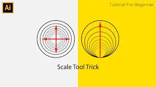 Trick How to use Scale tool - Adobe  Illustrator Tutorial