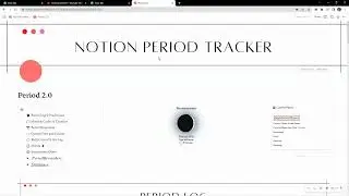 Notion Period Tracker Yearly Set-up