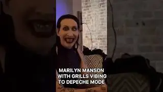 Marilyn Manson Gold Grills & Depeche Mode #marilynmanson #depechemode #grill