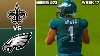 Eagles vs. Saints Week 17 Simulation | Madden 23 Gameplay PS5