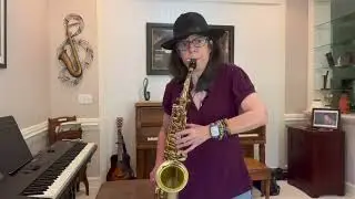 Jennifer (music teacher) performs Lara Fabian - Adagio!!! Alto sax cover