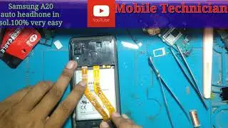 Samsung A20 | Auto haedset mode Solution | auto headphone jack showing | headphone single  💯%