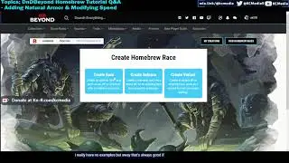 DnDBeyond Homebrew Tutorial Q&A VOD
