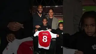 Raheem Sterling with Fianc&eacute;e Paige Milian and his 5 children #couple #family #shorts #arsenal