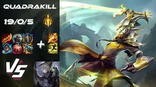 JUNGLE Master Yi vs Diana [QUADRAKILL] - EU Grandmaster Patch 26.1