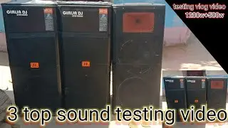 Best DJ Vlog Amplifier Tests 3 top testing video DJ vlog video 1200 +500- amplifier