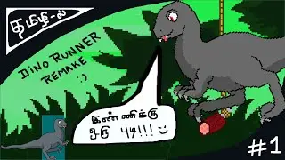 Chrome Dino game - Remake (Tamil la) | Tamil la game development | Godot Tamil | pixel art in Tamil