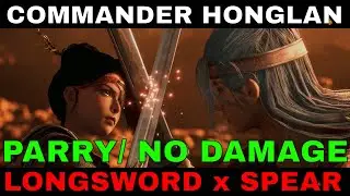 [Wuchang: Fallen Feathers] Commander Honglan (No Damage / Parry / Fleeting / Longsword x Spear)