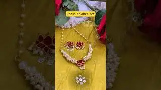 Lotus choker set #handmade #jewellery #trendingshorts #choker #necklace #viral #trending #marathi