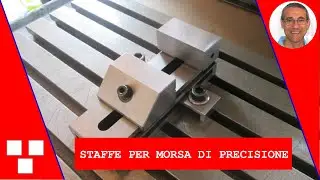 Costruzione di staffe per il fissaggio di una morsa di precisione fai da te.