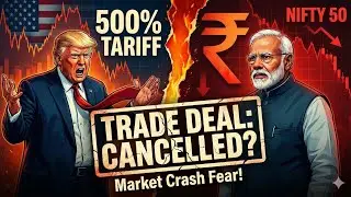 भारत और अमेरिका 🤞🚨 US-India Trade Deal CANCELLED? | 500% Tariff Threat & Market Crash Alert!