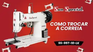Como trocar a correia na SS95T-10-LK - Reta Industrial Sun Special