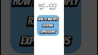 How To Multiply Rational Expressions with Exponents  #firstcoastmathclinic #shorts