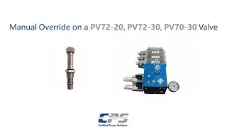 HYD.3 - PV72-20, PV72-30, PV70-30 Manual Override