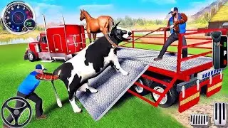 US Animal Uunloading Transport Cargo Truck Driving 3D - Animal Cargo Truck 2025 - Andriod Gameplay