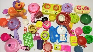 4 Minutes Satisfying with Unboxing Barbie doll Kitchen set  Colorful Parrot Swing Slide House Review