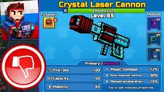 Pixel Gun 3D - Crystal Laser Cannon - Mythical lvl. 65 Max Upgrade