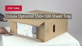 Xerox&reg; C410 Color Printer Install 550+100-sheet Tray