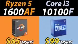 R5 1600 AF Vs. i3-10100F | RTX 3080 and RTX 3060 | 1080p Gaming Benchmarks
