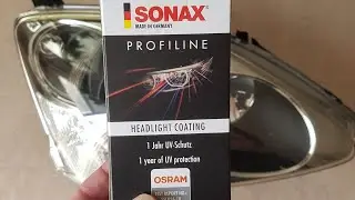 Headlight Restoration Menzerna 400 Compound & 3500 Polish and Sonax Profiline Headlight Coating