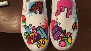 CUSTOM VANS SLIP-ONS FOR MY GRANDMOTHER!
