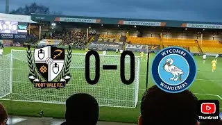 A POINT ON THE BOARD FOR VALE. Port vale v wycombe wanderers matchday vlog 
