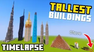 World's Tallest Buildings Size Comparison | Epic Minecraft Timelapse