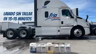 Lavado sin tallar en tracto cami&oacute;n de Frio Express en Aguascalientes en 13-15 minutos por 1 persona