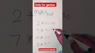 math puzzle part 540 ||comment answer only genius students #video #mathematics