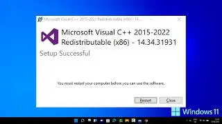 How to Install Visual C++ Redistributable Packages for Visual Studio Windows 11 (2026)