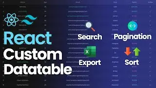 React Data Table | React & Tailwind Css Custom Data Table