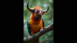 Devil parrot #ai #shorts #shortsvideo #nature