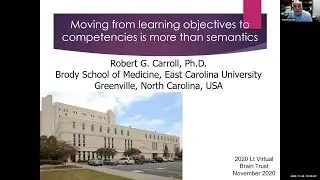 Robert Carroll - Moving From Learning Objectives to Competencies is More Than Semantics