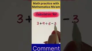 Math calculation test 🧠✍️ know your understanding level 🥇 #maths  #shortsvideo  #shorts