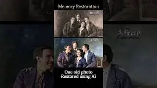 Old family photos are restored in color using AI. #ai