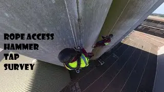 Hammer tap and visual survey using Rope Access